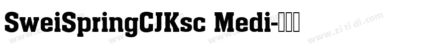 SweiSpringCJKsc Medi字体转换